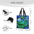 thumbnail image 3 of Fotbe Colorful Stained Glass Crocodile Bolsa Tote con Estampado para Mujer, Bolsos con Cremallera, Bolsa de Hombro Casual de Gran Capacidad con Bolsillos Internos, 3 of 7