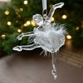 thumbnail image 1 of Fiudx Colgante de Árbol de Navidad, Decoración Acrílica Transparente, Llamativo Reflejo de Luz, Ambiente Festivo de Lujo, Decoración Festiva para El Hogar, Regalo para Fiestas Navideñas, Tamaño 13,5, 1 of 6