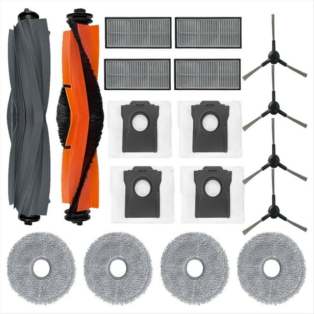 Para X30 Ultra Robot Aspirador y Fregona Combo Cepillo Lateral Principal Filtro Hepa Almohadilla de Fregona Bolsa de Polvo Accesorios Piezas