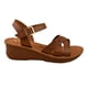 thumbnail image 1 of Sandalias Mujer Dama Nómadas Velcro Ajustable cafe 22, 1 of 4