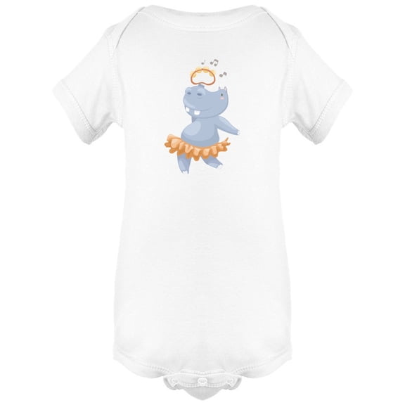Cool Hippo Dancing Cartoon Bodysuit Infant -Image by Shutterstock, 6 Months