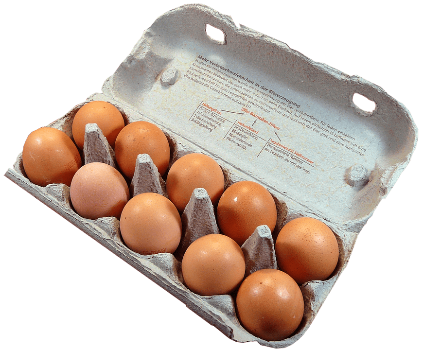 PeelnStick Poster of Chicken Eggs Pack Egg Box Food Egg Carton Egg Poster 24x16 Adhesive