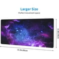 thumbnail image 6 of Galaxy Print Extended Big Mouse Pad Large,XL Gaming Mouse Pad Desk Pad,31.5x11.8inch Long Computer Keyboard Mouse Mat Mousepad with Non-Slip Base and Stitched Edge for Home Office Work, 6 of 7