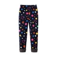 thumbnail image 1 of Pantalones de terciopelo con estampado de estrellas para niñas, mallas cálidas gruesas, para otoño e invierno, 4-13 años, 1 of 4