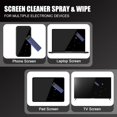 thumbnail image 4 of walrfid Car Screen Cleaner, Computer Screen Cleaner Spray and Wipe, Laptop Cleaning Mist Kit for Electronic iPad, iPhone, MacBook, Monitor, Tablet Display, with Black Graffiti Case - Denim Blue, 4 of 6