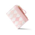 thumbnail image 2 of Cartera de mujer con almacenamiento de color en contraste, gran capacidad, bonita, de alta calidad, plegable al 20 %, con clip para cambiar varias tarjetas, 2 of 2