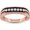 Rose, variant on Engagement Wedding Band Men's Promise Ring Round Cut White Diamond 14K Rose Gold Over 925 Sterling Silver