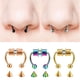thumbnail image 2 of Piercing nariz falso en forma de U, aro cadera, tabique roca, imán acero inoxidable, joyería para cuerpo, 2 of 4