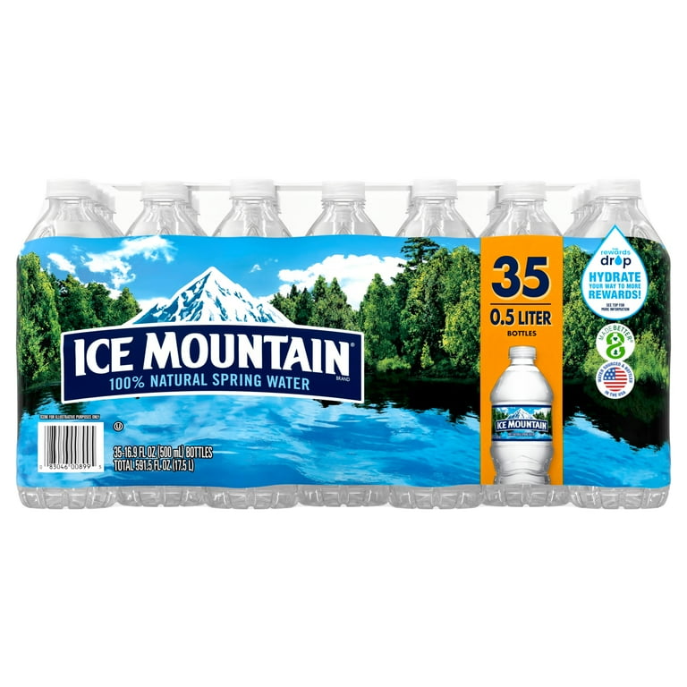 ICE MOUNTAIN 100% Natural Spring Water, 16.9-ounce bottles ICE MOUNTAIN 100% Natural Spring Water, 16.9-ounce bottles