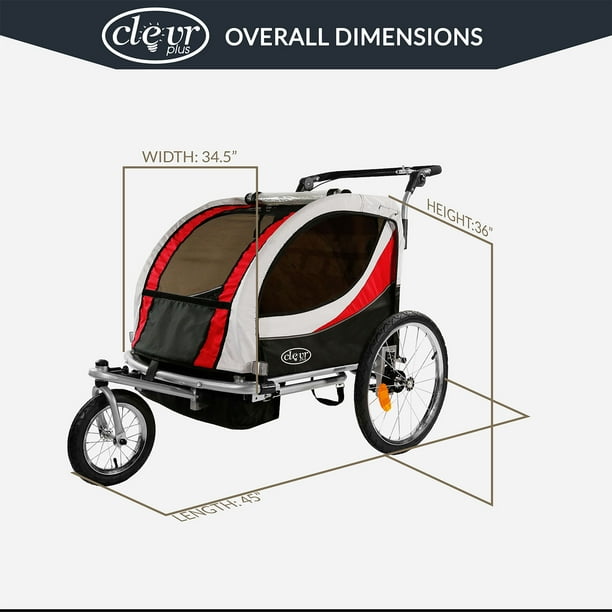 Double bike trailer jogger cheap