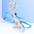 thumbnail image 1 of Juego de pista de carreras de pingüinos con música Juego de toboganes de pingüino pequeño Juguete para subir escaleras de pingüino Escaleras de juguet , 6 pinguino, 1 of 8