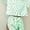 Light Green, variant on MORTTIC Women's Striped Short Sleeve T-Shirt & Shorts Loungewear Set, Casual Summer 2-Piece Outfit, S