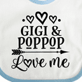 thumbnail image 4 of Inktastic Gigi and Poppop Love Me Girls Baby Bib, 4 of 4