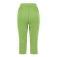 thumbnail image 6 of Green Womens Sweatpants Capri Leggings for Women 2025 High Waisted Cutout Yoga Capris Lightweight Cozy Cropped Pants Solid Soft Pajams Pants Casual Pants Women, 6 of 6