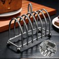 thumbnail image 5 of Toast Bread Rack Holder 6 Stainless Steel Toast Rack With Ball Feet And Loop Carry Handle, 5 of 5