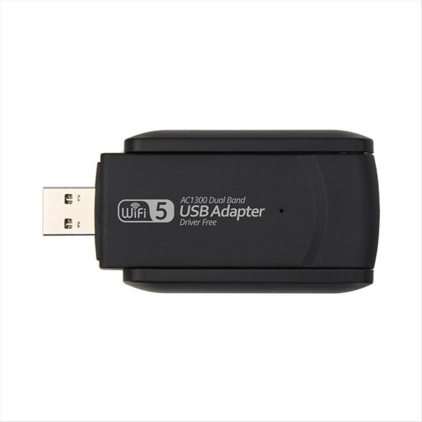 Adaptador WiFi USB3.0 de 1300Mbps Adaptador 802.11AX 2.4G/5GHz Receptor WiFi Inalámbrico de Banda Dual 5G Tarjeta de Red de CA Controlador Gratuito
