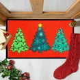 thumbnail image 2 of Christmas Door Mat, Outdoor Welcome Mat, Non-Slip Multicolor Christmas Front Door Mat 16x24 Inch, Polyester Rubber Backing Low Pile Rug for Porch Patio Veranda, 2 of 7