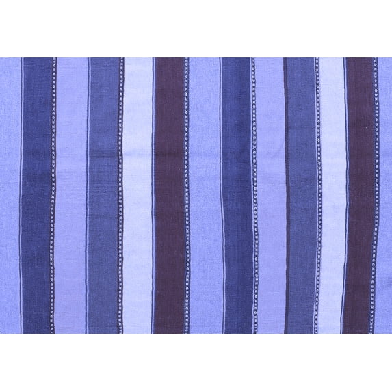 Ahgly Company Indoor Rectangle Southwestern Blue Country Area Rugs, 4' x 6'