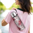 thumbnail image 6 of 20 Oz Pioneer Flower Coffee Tumbler Double Wall Insulated Stainless Steel Water Bottle | Metal Reusable Thermoses Flask with Cup Cap | Leak & Sweat Proof with Anti-Dust Lid, 6 of 7
