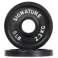 thumbnail image 1 of Signature Fitness Deep Dish 2 In. Olympic Cast Iron Weight Plates with E-Coating, Pair, 1 of 8