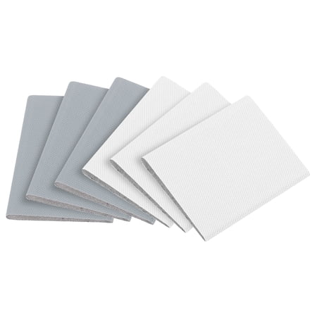 Uxcell 32 Pack Door Corner Seals Exterior Door Frame Seal Adhesive Corner Pads Foam Draft Stopper for Gap Filler Bottom Weather Protection Noise Isolation Gray & White