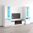 thumbnail image 2 of Meble Furniture Duke BL-EF Entertainment Center White, 2 of 6
