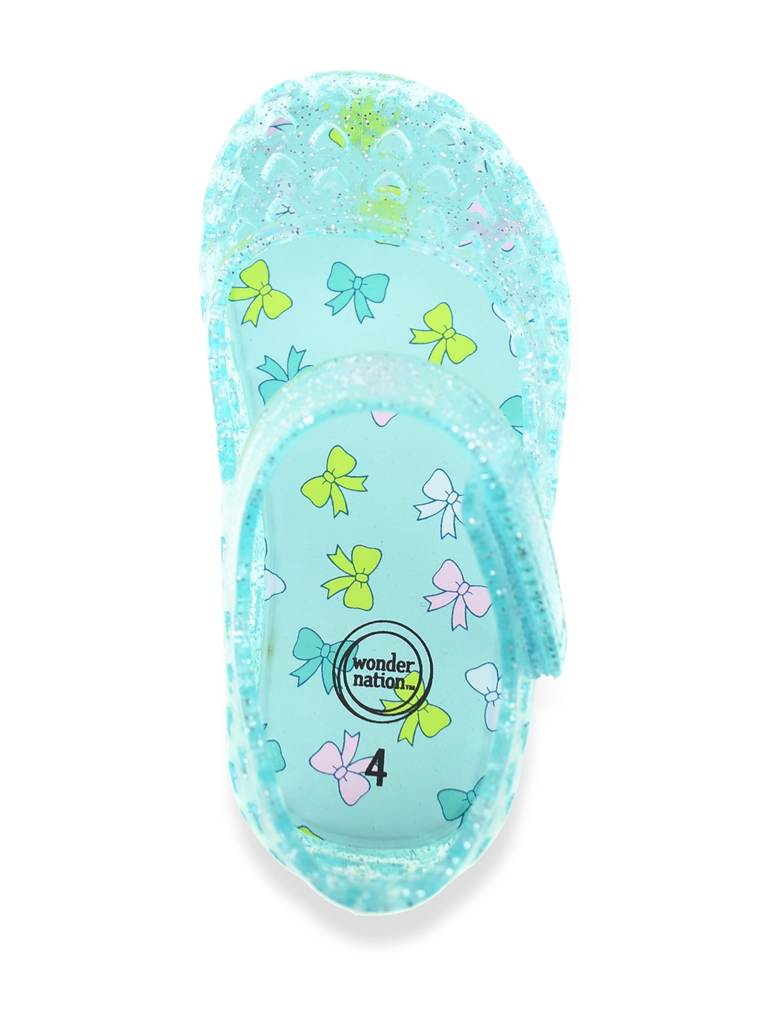 Wonder Nation Baby and Toddler Girls Mary Jane Jelly Shoes