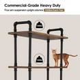 thumbnail image 3 of Ivinta Industrial Bookshelf 3-Tier, Rustic Storage Shelf, Display Shelf for Home Office Decor, 3 of 6