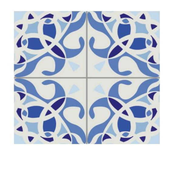 Home Decoration Stickers 10pcs Talavera Tiles Tile Sticker, Self-Adhesive Diy Waterproof Glass Tile Wall Sticker for Home Decor Kitchen Decor (E)