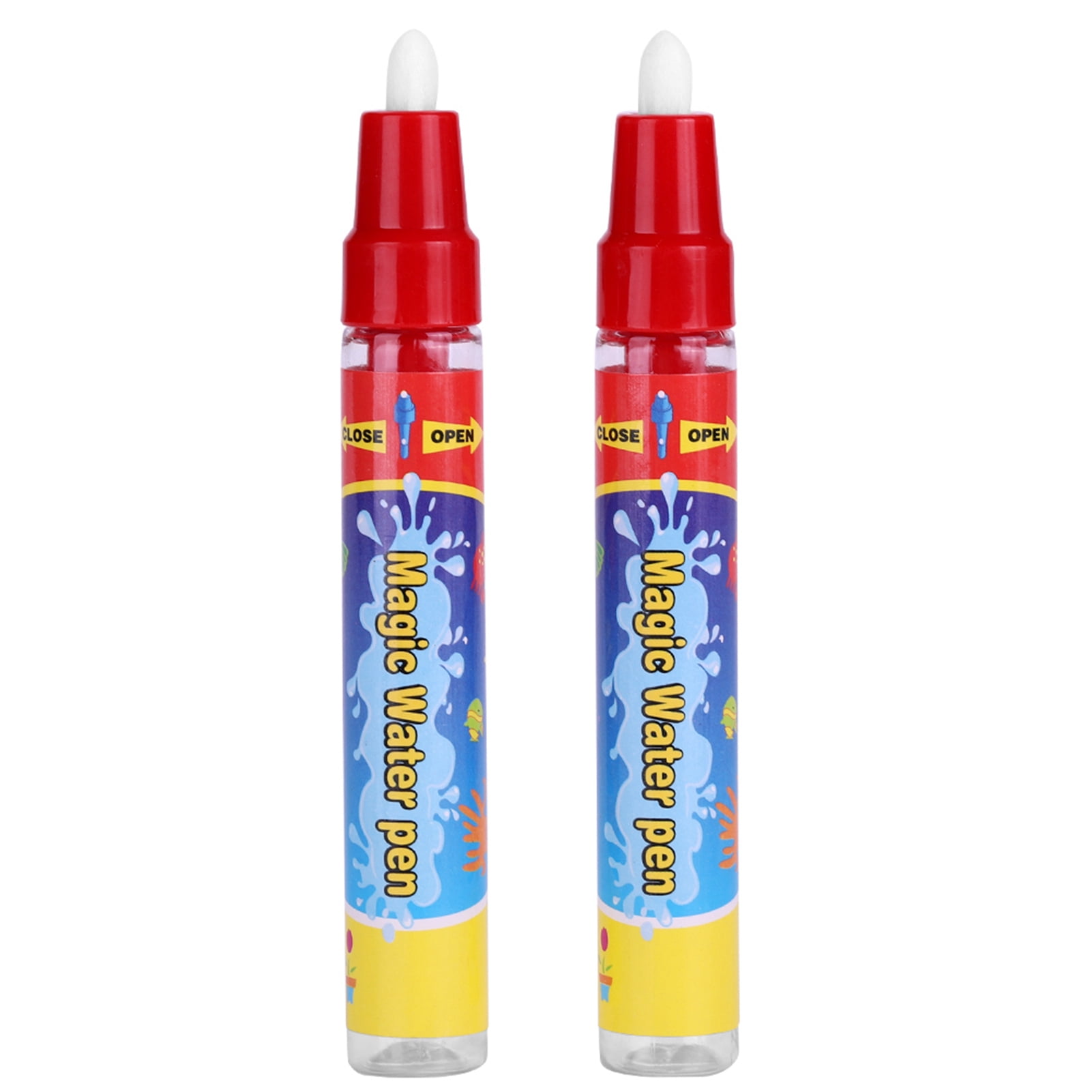 Ymiko Magic Pens,, 2pcs/Set Water Pen Water Markers For Drawing Kids Gift For Magic Painting Mat