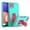Green+Rose, variant on for Samsung Galaxy A22 5G Case: Military Grade Protection Shockproof Phone Cover Build-in Hidden Kickstand & Rugged TPU Shell | Matte Durable Drop Proof Heavy Duty Case,Green Rose