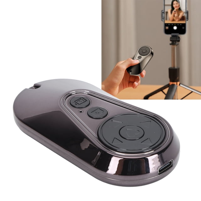 Wireless Camera Remote Control, Shock Resistant Remote Video Clicker for Recording Black,Pink,Silver