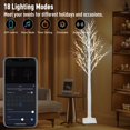 thumbnail image 3 of Árbol de abedul inteligente Aoycocr de 6 pies con 120 luces LED, 18 modos, 3 of 8