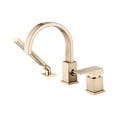 thumbnail image 3 of DUOSONG Waterfall Bathtub Faucet With Sprayer, 3-Hole Roman Tub Filler With Hand Shower Deck Mount Waterfall Tub Spout Set Stainless Steel Bath & Faucets Bathroom Sink Faucets, 3 of 9