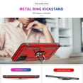 thumbnail image 6 of LEYI for Samsung Galaxy AO3S Case, Galaxy A03S Case(Not A03) 360 Metal Rotating Ring Kickstand Holder Armor Heavy Duty Shockproof Case for Samsung A03S Case, Red, 6 of 7