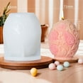 thumbnail image 2 of lixuesong Rose Flower Candle Mould Easters Relief Eggs Silicone Molds Ornament Molds Handmade Castings Molds Craft Supplies, 2 of 3