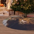 thumbnail image 6 of Lsque Yak Print Christmas Tree Skirt, Tree Skirt with Ties or Velcro, Perfect for Holiday Decorations, Halloween, and New Year-36", 6 of 7