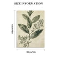 thumbnail image 2 of Acheng Vintage Botanical Wall Art Prints, Neutral Botanical Plant Prints Retro Botany Green Leaves Shrub Canvas Wall Art Pictures, Home or Office Walls 12x16 in, 2 of 5