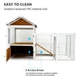 thumbnail image 3 of Large outdoor chicken coop Wooden chicken coop, duck coop with nest box, bird cage, rabbit cage - waterproof PVC board ( yellow brown&nbsp; gradient 80 ")L, 3 of 8