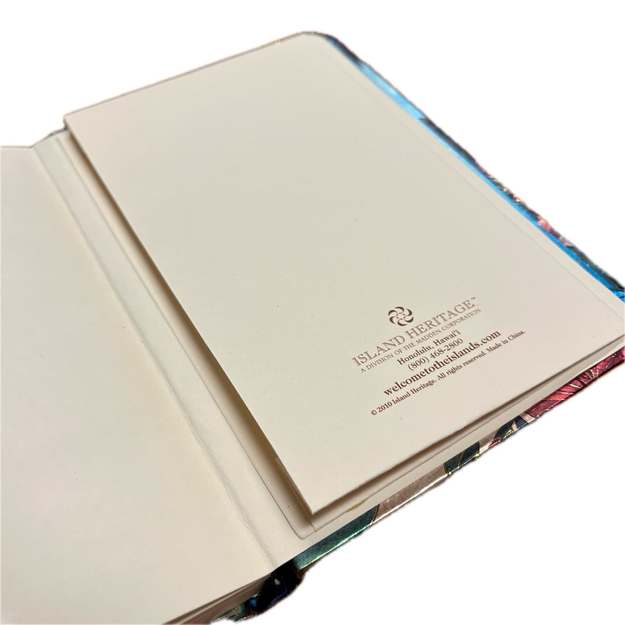 Island Heritage Foil Notebook with Elastic Band, Vintage Hawaii Small