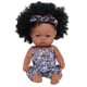 thumbnail image 1 of Baby Cute Curly Hair Sport Boys Black Baby Toy Doll Kids Gift Hooded With Cloth, 1 of 3