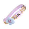 thumbnail image 2 of Taking the Collar for Walking Outside Dog Collar Cute Flower Design Outdoor Pet Restraint Safety Collar,Gifts for Pets and Pet Lovers(Purple,S), 2 of 3