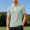 thumbnail image 6 of COSFO Colorblock Golf Polo Shirts for Men Short Sleeve Waffle Performance Shirt Classic Fit Moisture Wicking Dry Fit Pullover Collared Mens T Shirts, 6 of 9