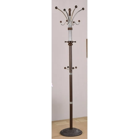 Acme Coat Rack - Coat Rack Hat Stand in Espresso Finish, Coat Rack Hat Stand in Espresso Finish By ACME