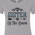 thumbnail image 4 of Inktastic Sister of the Groom Wedding Party Women's T-Shirt, 4 of 5