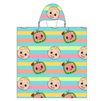Cocomelon - Hooded Kids Towel Poncho "Candy Stripes"