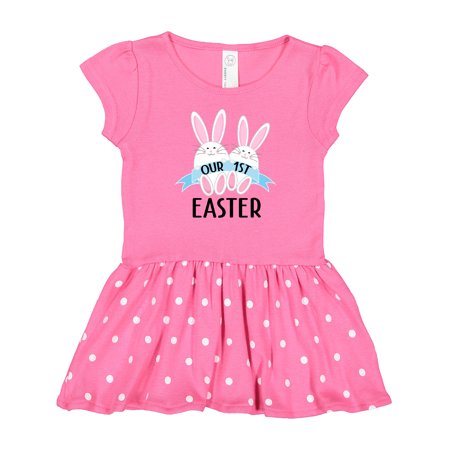 

Inktastic First Easter Twins Outfit Gift Baby Girl Dress