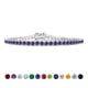 thumbnail image 1 of JeenMata Classic 5.5 TCW Corte redondo Junio ​​- Alejandrita - Pulsera de tenis con piedra natal Diseño de eternidad - Chapado en oro blanco, Mujer, Adulto, 1 of 6
