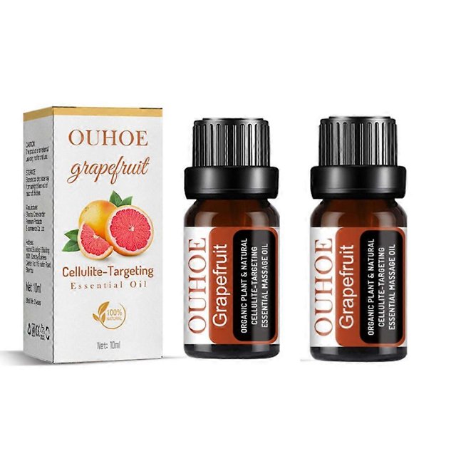 2PCS NEW Grapefruit Cellulite-targeting Essential Oil For Body,grapefruit 100% Pure Essential Oil Organic, Anti Cellulite Massage Oil