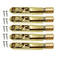 thumbnail image 4 of Xuanheng Pont de Guitare Électrique Sans Tête & Ensemble de Queue Pièces de Rechange en Métal Selle Simple Accessoires de Modification de Guitare Doré 5 Cordes, 4 of 8